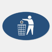 GOOI OBAMA ERUIT OVALE STICKER (Voorkant)