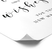 Gooi Petals Wishes Bruiloft Confetti Verstuur teke Poster (Hoek)