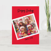 Gooi terug fotostijl, 5" x 7" gevouwen Kaart (Voorkant)