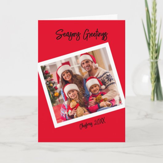 Gooi terug fotostijl, 5" x 7" gevouwen Kaart (Voorkant)