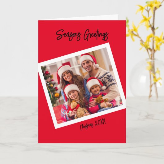 Gooi terug fotostijl, 5" x 7" gevouwen Kaart (Gele Bloem)