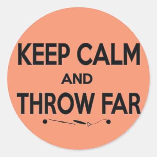 Gooi ver, schot zet discus hamer gooi Sticker (Voorkant)