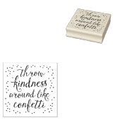 Gooi vriendelijkheid rond als Confetti Art Stamp Rubberstempel (Gestempeld)