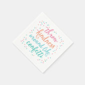 Gooi vriendelijkheid rond als een feestje in Confe Servet (Hoek)