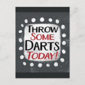 Gooi wat darts vandaag Briefkaart (Voorkant)