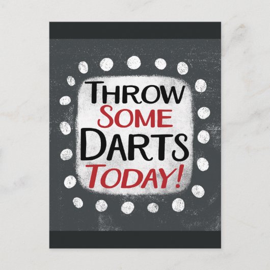 Gooi wat darts vandaag Briefkaart (Voorkant)