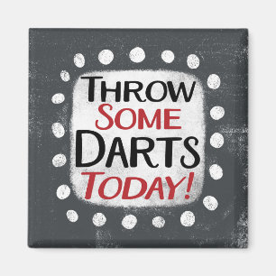 Gooi wat darts vandaag koelkastmagneet magneet