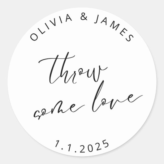 Gooi wat liefde Sticker (Voorkant)