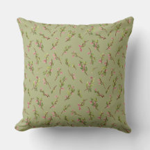 Gooide Bloemen Wildbloemen op Pistache Groen