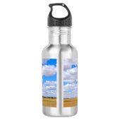 Gooide graanvelden waterfles (Achterkant)