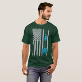  gooien dart American Flag Graphic T-shirt (Voorkant volledig)