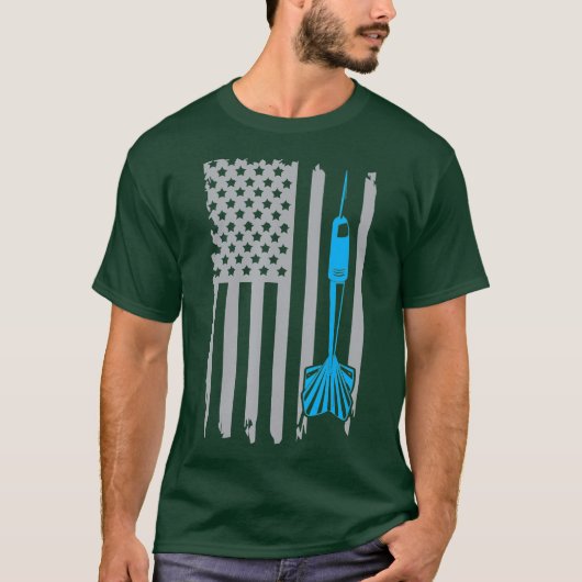  gooien dart American Flag Graphic T-shirt (Voorkant)