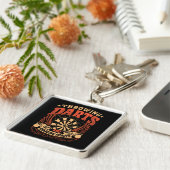 gooien darts breken harten premium sleutelhanger (Zijkant)