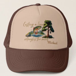 Gooien Met Een Lijn Ontwart De Geest Custom  Trucker Pet