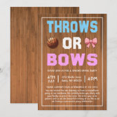 Gooien of Bogen Geslacht Onthullen Kaart (Voorkant / Achterkant)