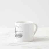 Gooien. Wachten. Vangen Espresso Kop (Voorkant rechts)