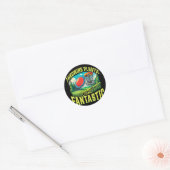 Gooiende Plastic Leuke Fantastische Discgolf Sport Ronde Sticker (Envelop)