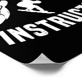 Gool Snowboard Instructor Outfit Snowboarden Minde Poster (Hoek)
