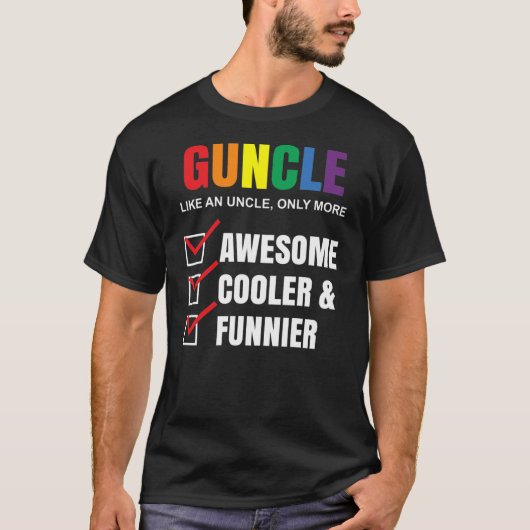 Goom Definition Rainbow Funny for oom LGBT T-shirt (Voorkant)