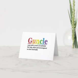Goom Definition Rainbow Funny Gift Bedankkaart