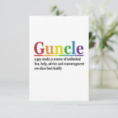 Goom Definition Rainbow Funny Gift Bedankkaart (Staand voorkant)