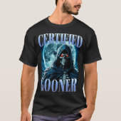 Goon Funny Gooning Meme Skeleton Certified Gooner  T-shirt (Voorkant)