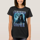 Goon Funny Gooning Meme Skeleton Certified Gooner  T-shirt (Voorkant)