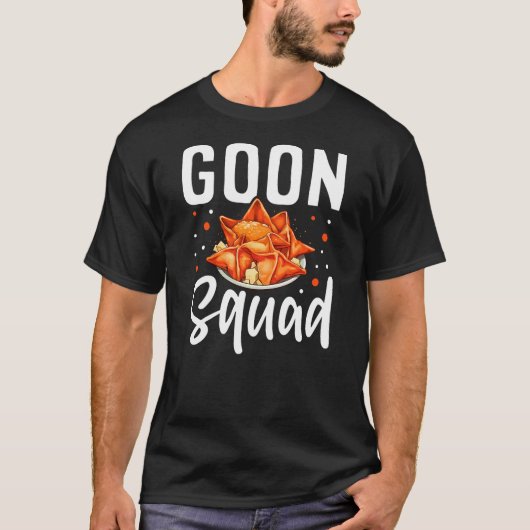Goon Squad Funny Crab Rangoon Chinese Food T-shirt (Voorkant)