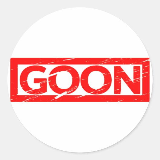 Goon Stamp Ronde Sticker (Voorkant)