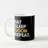 Gooner Grappige Gooning Meme Eten Slapen Goon Herh Koffiemok (Links)
