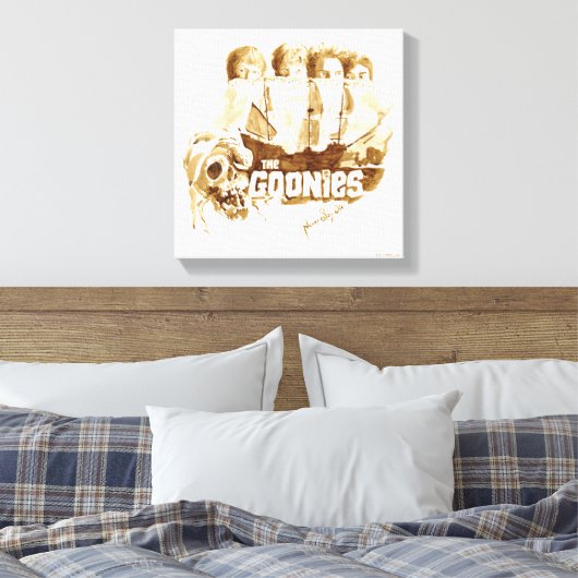 Goonies Pirate Ship Waterverf Graphic Canvas Afdruk (Insitu (Slaapkamer))