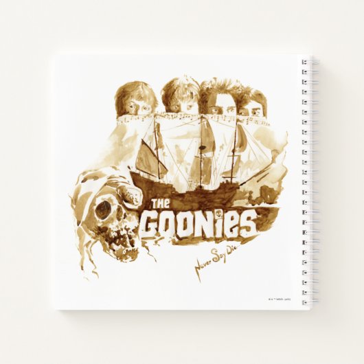 Goonies Pirate Ship Waterverf Graphic Notitieboek (Achterkant)