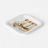 Goonies Pirate Ship Waterverf Graphic Papieren Bordje (Gebogen)