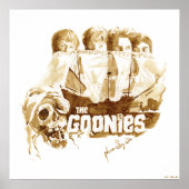 Goonies Pirate Ship Waterverf Graphic Poster (Voorkant)