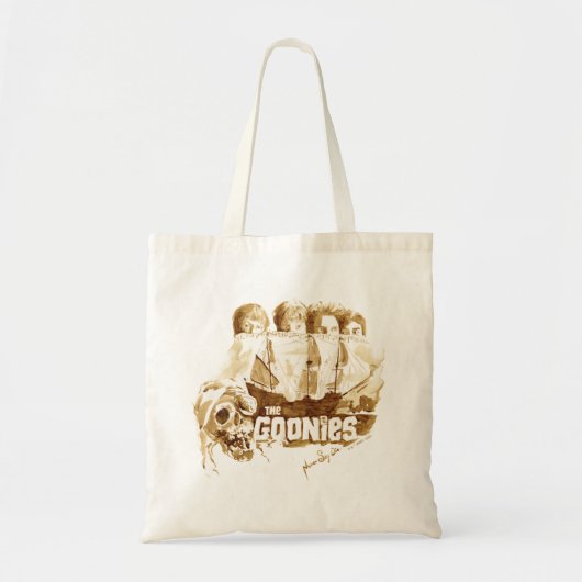 Goonies Pirate Ship Waterverf Graphic Tote Bag (Voorkant)