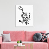 Goonies Skull & Anchor Graphic Canvas Afdruk (Insitu (Woonkamer))