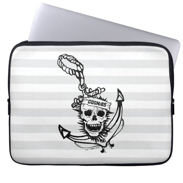 Goonies Skull & Anchor Graphic Laptop Sleeve (Voorkant)
