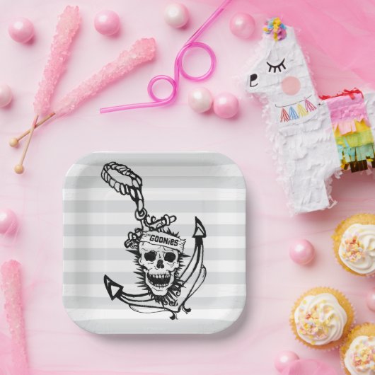 Goonies Skull & Anchor Graphic Papieren Bordje (Feest)
