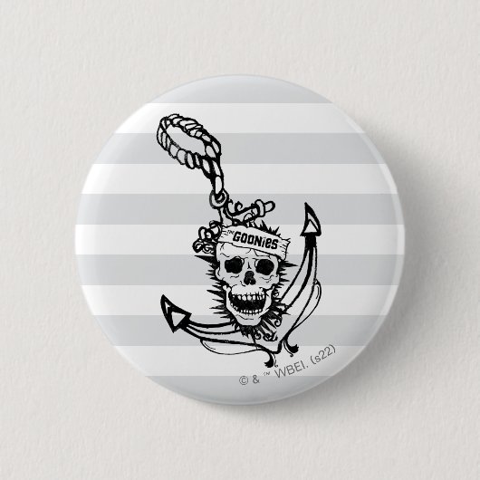 Goonies Skull & Anchor Graphic Ronde Button 5,7 Cm (Voorkant)
