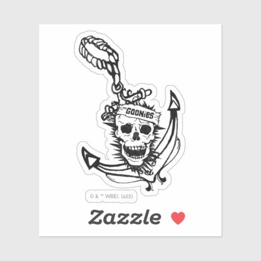 Goonies Skull & Anchor Graphic Sticker (Vel)