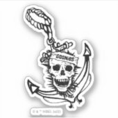 Goonies Skull & Anchor Graphic Sticker (Voorkant)