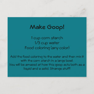 Goop Recept Briefkaart