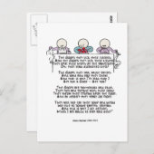 Goops likken zij Hun Vingers Briefkaart (Voorkant / Achterkant)