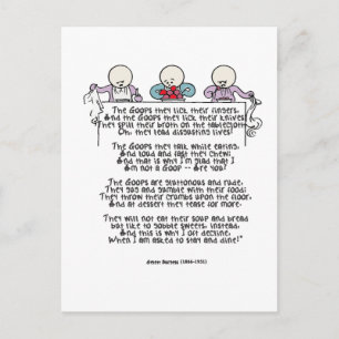 Goops likken zij Hun Vingers Briefkaart