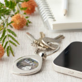 Goosberry Falls metalen sleutelhanger (Zijkant)