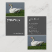 Goose 70-pc grijs visitekaartje (Voorkant / Achterkant)