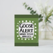 Goose Alert Briefkaart (Staand voorkant)