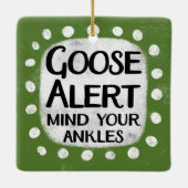 Goose Alert Ornament (Achterkant)
