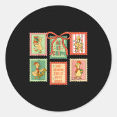 Goose All Is Calm Just Kidding This Is First Grade Ronde Sticker (Voorkant)