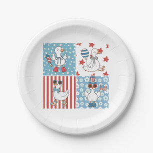 Goose American USA vlag herdenkingsdag 4 juli Papieren Bordje